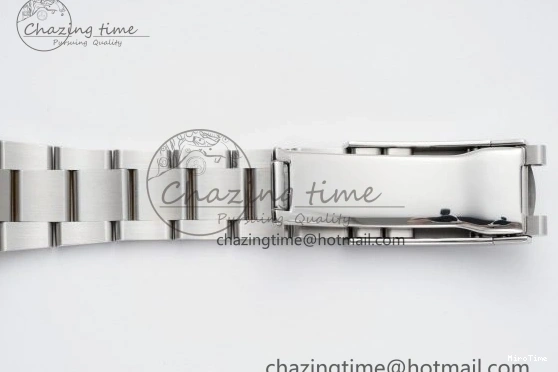 MiroTime 0423 Modern DateJust 41 SS Polished Bezel KING 1:1 Best Edition 904L Steel Blue Roman Dial on Oyster Bracelet VR 2212